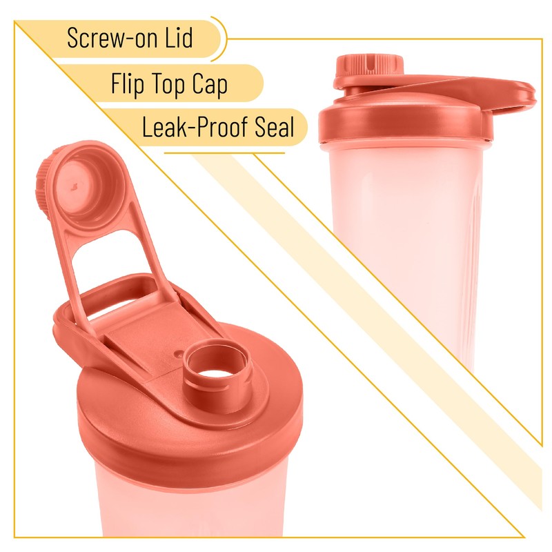 Mr. Pen- Shaker Bottles for Protein Mixes with Twist Cap,