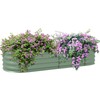 Outsunny 5' x 2' x 1' Galvanized Raised Garden Bed
