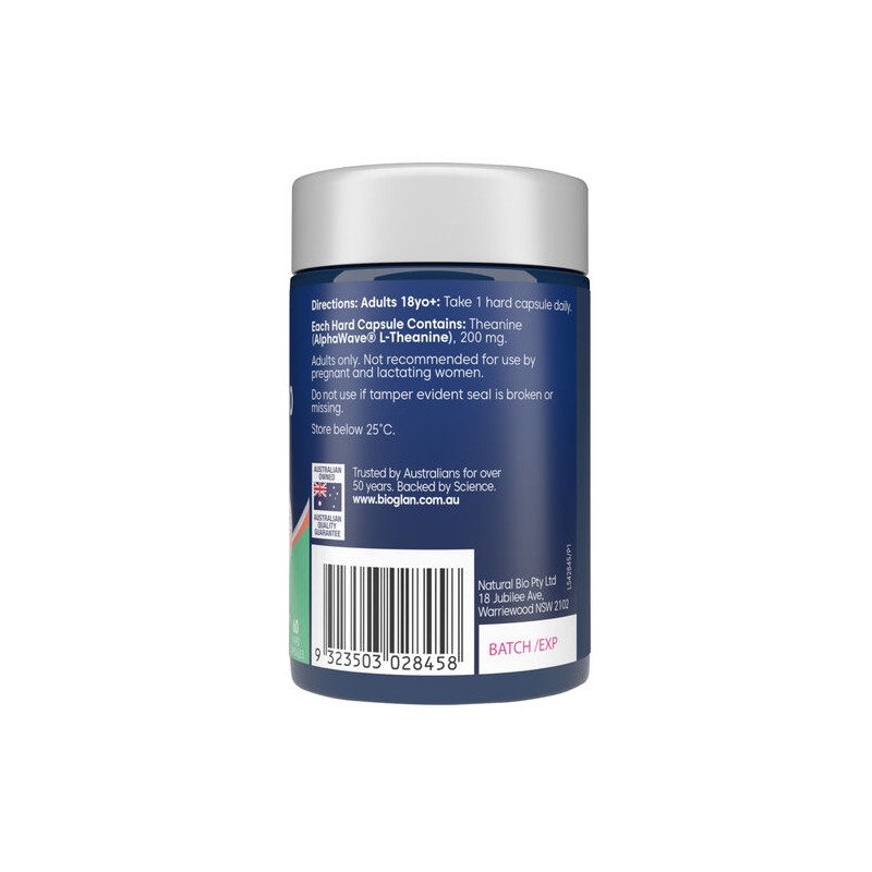 Bioglan L-Theanine 200 Calm & Focus 60s