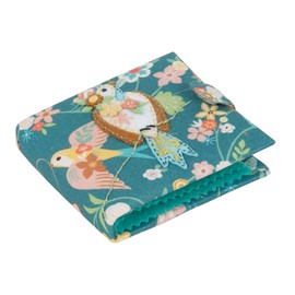 Hobby Gift Needle Case - 5 Sewing Needles, 4 Safety Pins, 3 Needles and Scissors Included - Storage for Sharp Items 100% Cotton - 2.5 x 9.5 x 9 cm - Aviary