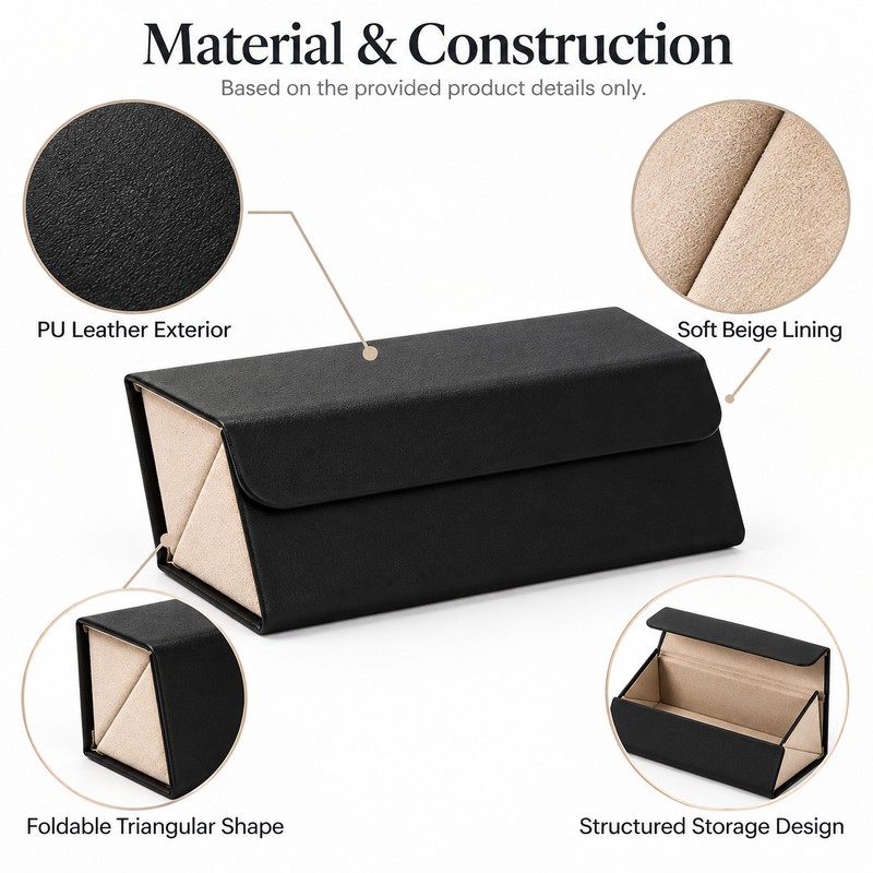 Eyeglasses Organizer Case for Sunglasses Storage – Portable Multi-Slot Holder
