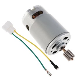 ZVKV RS555 10 Teeth DC Motor 24V 40000 RPM Ride On Car Motor High Speed Electric Motors for Remote Control Car SUV Parts (24V 40000RPM, Medium 10Teeth)