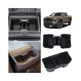BILOPER Center Console Organizer for Toyota Tacoma 2016-2023 Accessories Storage Box Armrest Secondary Insert Tray with Anti-Slip Mat