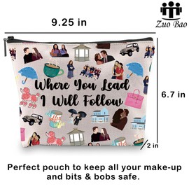 Gilmore Inspired Gift Where You Lead I Will Follow Makeup Bag Gilmore Song Lyrics Gift (Where You Lead)