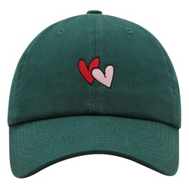 JPAK Heart Premium Dad Hat Embroidered Cotton Baseball Cap Cute