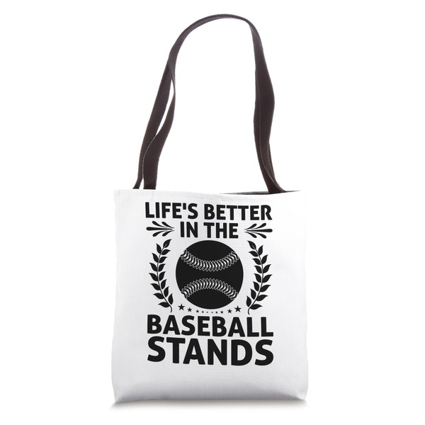 Life's Better In The Baseball Stands Baseball Player Coach Tote