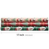 RUSPEPA Christmas Kraft Wrapping Paper Roll - Mini Roll -