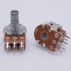 Taiss 5 Pieces 50K Ohm Potentiometer 6 Pins Split Shaft