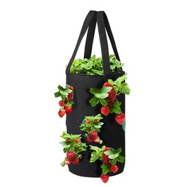 Strawberry Grow Bag 3 Gallon Hanging Tomato Planter 12 Holes Planting Bags for Vegetables Spring Gardening Tool
