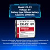 TQTHL (5-Pack) CR-P2 Batteries, 6V 2000mAh Lithium Photo Battery 223A,