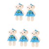 KOMBIUDA Suspending Tiny Bears Keychain Mini Bear Decor 5pcs Decorative