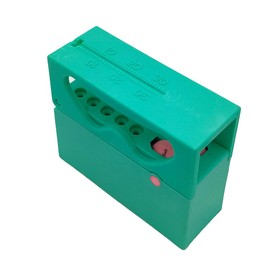 Dental Endodontic File Holder with Endo File Measure, 10 Holes Disinfection Organizer Case Root Canal File Holder with Measuring Ruler (Green)