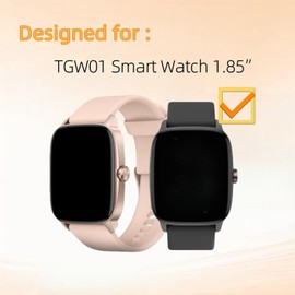 Frgnie Screen Protector Designed for YMZ TGW01 Smart Watch, Soft HD Clear TPU Film (6 Pack) Designed for KIBFLE Smartwatch 1.85”