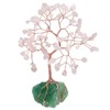 rockcloud Crystal Money Tree with Irregular Raw Fluorite Cluster Base,