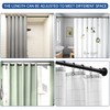 BRIOFOX Industrial Shower Curtain Rod - Never Rust Non-Slip 27-43