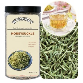 Dried Honeysuckle Tea (160g/5.6oz) | Sealed Jar | Easy to Store | 100% Natural | Honeysuckle Buds | Traditional Dried Flower Tea for Leisure Drinks.金银花 金银花茶