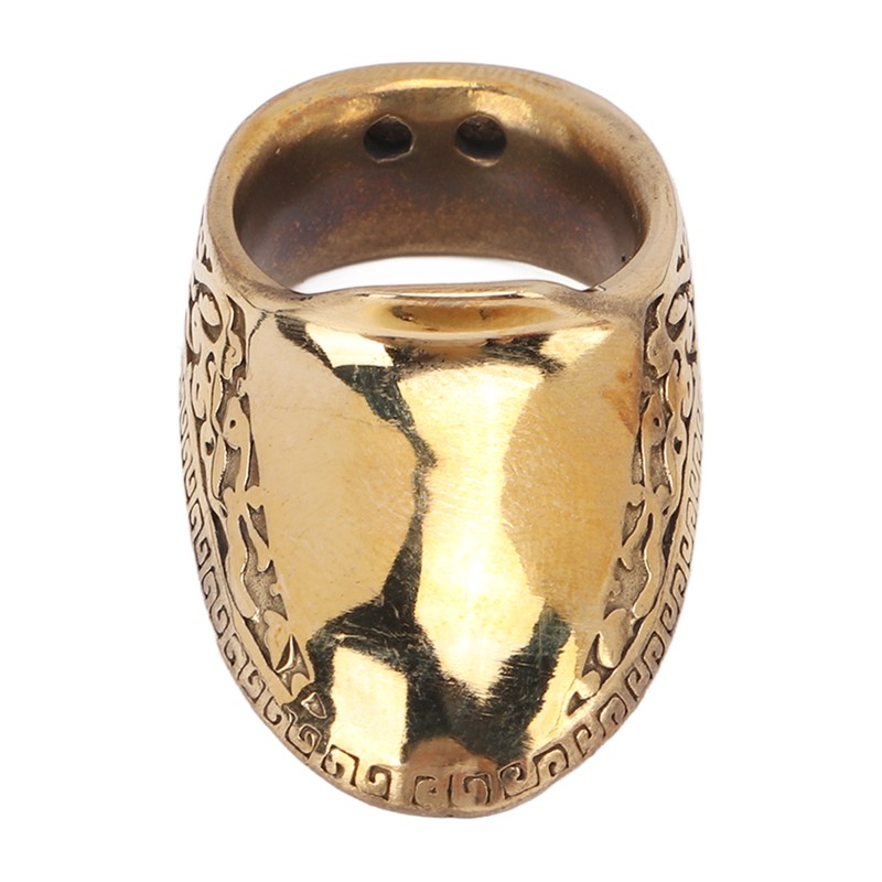 Archery Thumb Rings Good Protection Engraving Pattern Brass Finger Protector