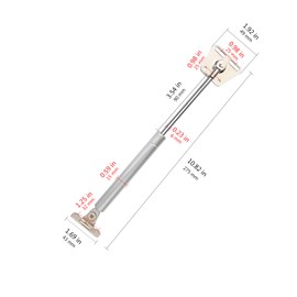 SFOCFWH 10 inch 22.5 Lb/100N Gas Shock Spring Strut for RV Camper Bed Storage Cover Door Tool Box Toy Lid Basement Boat Hatch TV Cabinet Chicken Coop Replacement Parts, Set of 2 (E-Silver)