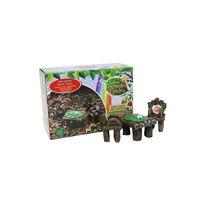 PMS 956347 Secret Fairy Garden Bench & Chairs | 3pcs.