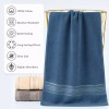 TSUINZ 3Pcs Luxurious Cotton Towels Sheet Set Solid Super Absorbent