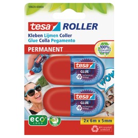 tesa® Environment-Friendly Mini Glue Roller ecoLogo® - ideal for paper, cardboards and photos