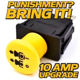 HD Switch Improved 10AMP Upgrade Blade Clutch PTO Switch for 140404 146283 154959 154963 169416 169417 174651 174652 174653 for Poulan AYP MTD Craftsman and 6201316MA 94927 7601023 690461MA for Murray