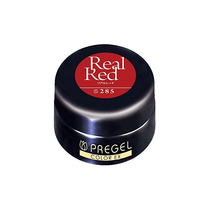 PRE GEL Gel Nail Color EX, Real Red 285, 0.14