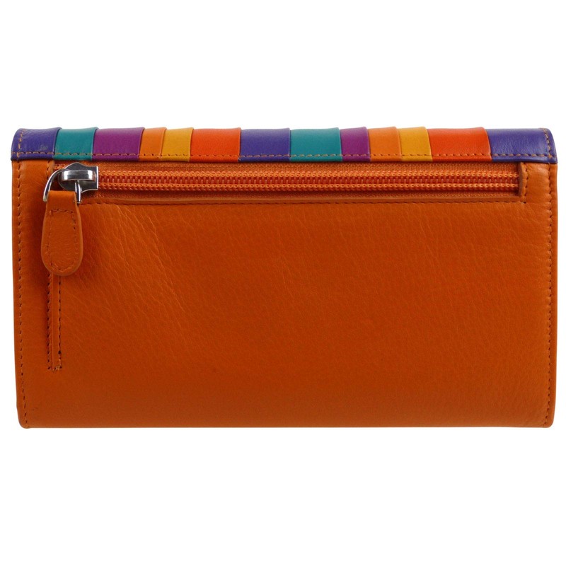 Golunski Leather Ladies Tri-Fold Flap Over Purse/Wallet