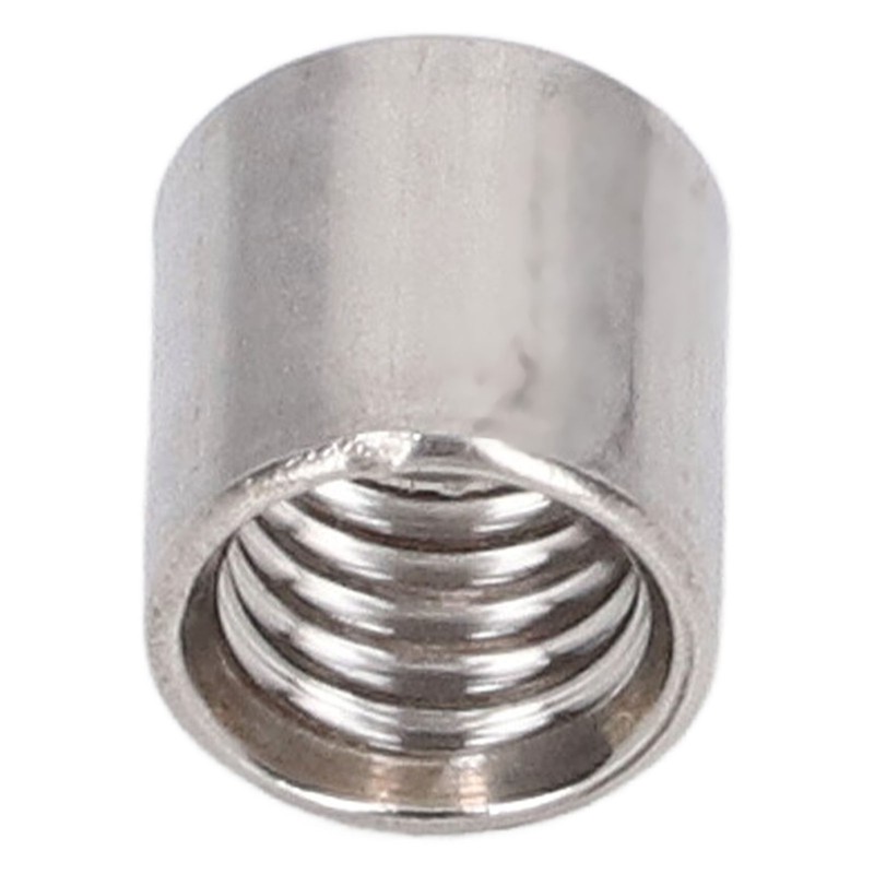 50Pcs Coupling Nut Round 304 Stainless Steel Rod Connector Nut