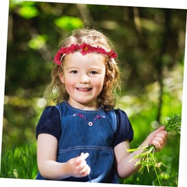 Gatuida 5pcs Bohemian Sunflower Flower Headband Set Adjustable Floral Hair Wreath for Women and Girls for Festivals Weddings and Photography