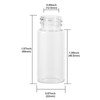 Cadbibe 10ml Clear Glass Vials with Screw Caps and Plastic