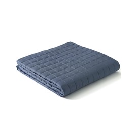 YnM King Size Cooling Weighted Blanket for Adults (88x104 Inches, 25 Pounds, Blue Grey), Perfect for Hot Sleepers with Cooling Rayon/Glass Beads, Heavy Bed Blanket for Couple on Queen or King Bed