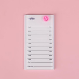 Acrylic Eyelash Pallet For 8 Layers Storage Organizer, Grafting False Eyelashes With 7-15mm Scale Glue Cup Palette, Cosmetic Beauty Extension Supplies (A White Pallet)