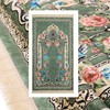 Muslim Prayer Rug | 25'' x 45'' Turkish Velvet Islamic