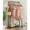 Sakugi Clothes Rack - Clothing Rack with Storage Mesh Shelf