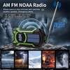 Emergency Weather Radio, Waterproof Bluetooth Portable AM/FM/NOAA Weather Radio, 5000mAh