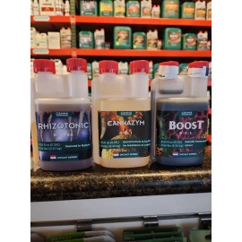 Canna Bundle Rhizotonic, Cannazyme, Boost 250ml Each