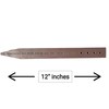 12" Plastic Bender Board Stakes - Teak Color - Heavy