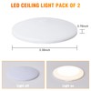 Facon 3.5" LED RV Puck Light Surface Mount - 2Pack,
