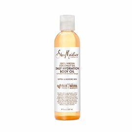 Shea Moisture 100% Virgin Coconut Body Oil for Unisex, Daily Hydration, 8 Ounce