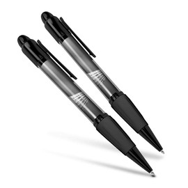 Destination Vinyl ltd Beautiful and comfortable Set of 2 Matching Pens BW - Badminton Shuttlecock #38884