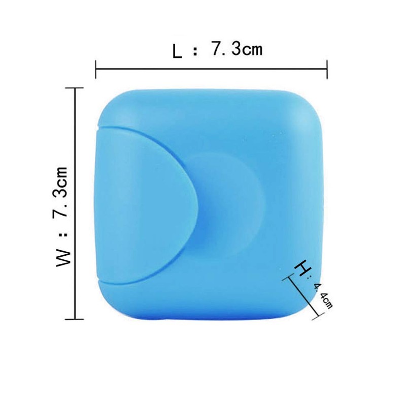 2 PCS Travel Soap Box Waterproof and Leakproof Square Small