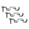 SatoriHome Double Rod Curtain Brackets, Set of 3 – Bronze