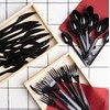 PlasticPro 200 Pack Heavy Weight Plastic Forks Black Disposable Forks