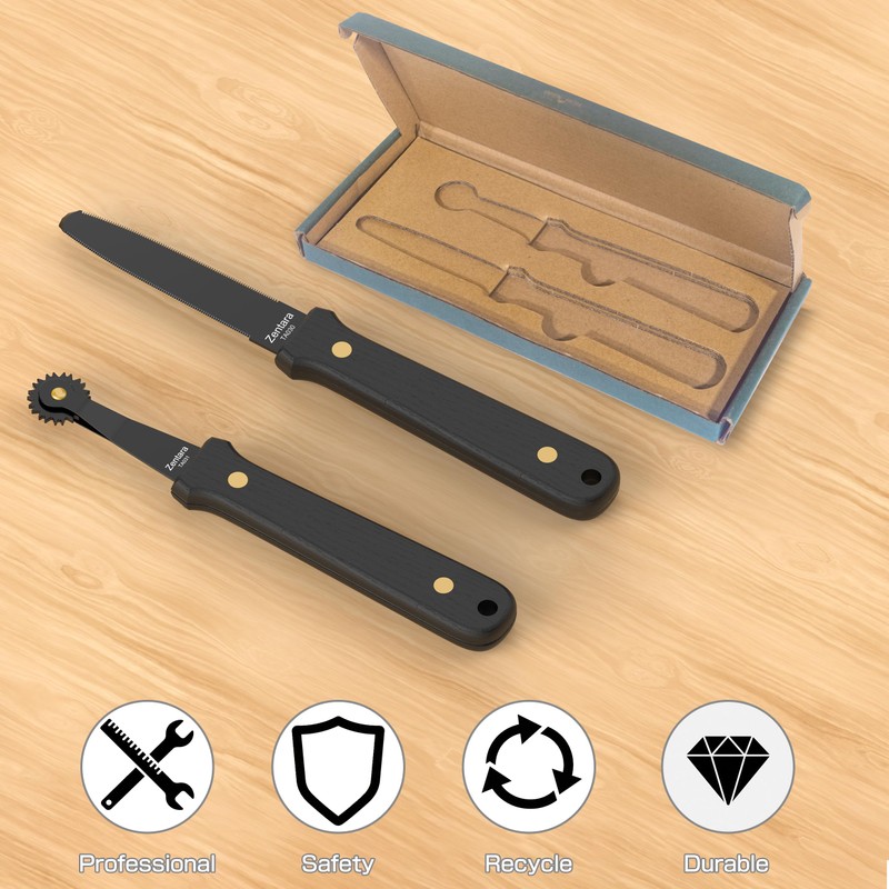 Zentara 2-Piece Cardboard Tool Set – Full-Tang Stainless Steel Cutting