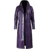 Joker Costume Of The Year Crocodile Textured Leather Trench Coat
