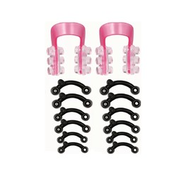 Respingadores De Nariz Corrector Nasal 6 Pares Y Clip Nariz Negro/Rosa