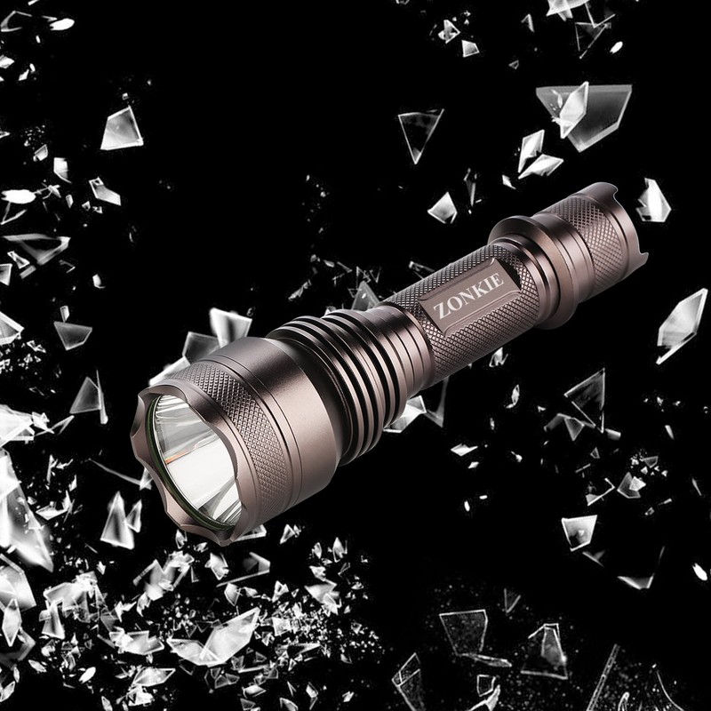 ZONKIE Daiwa LED Flashlight, 6000LM Powerful High Output Handheld Flashlight