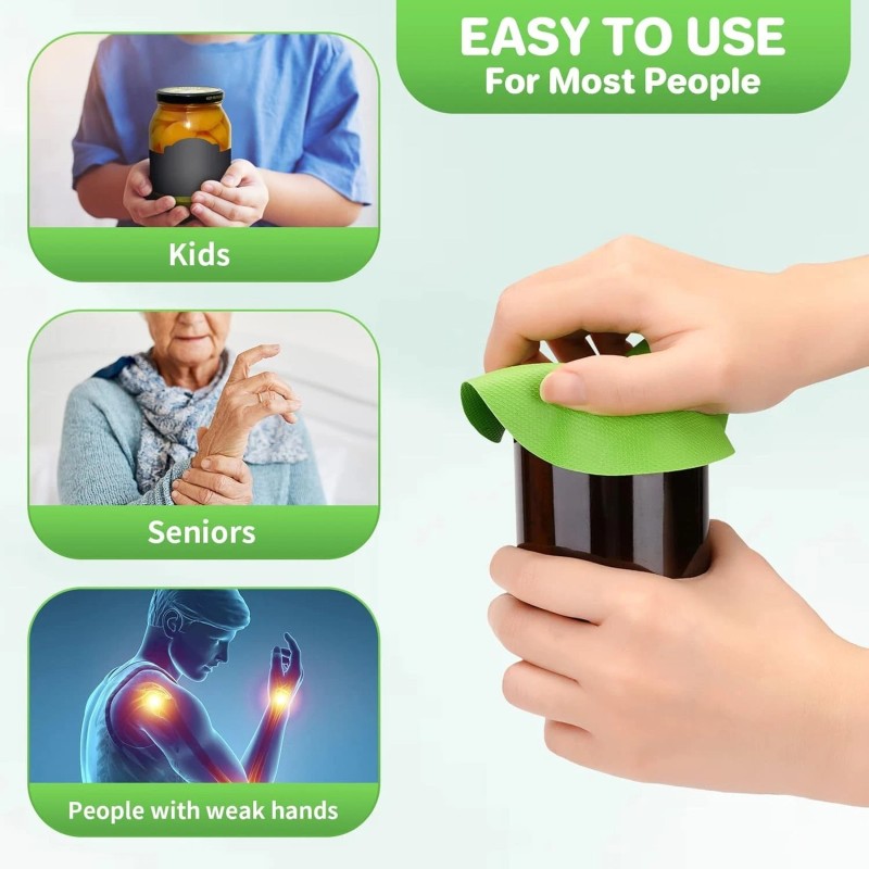 Kitchen 6 Pack Rubber Jar Lid Opener Gripper Pads for