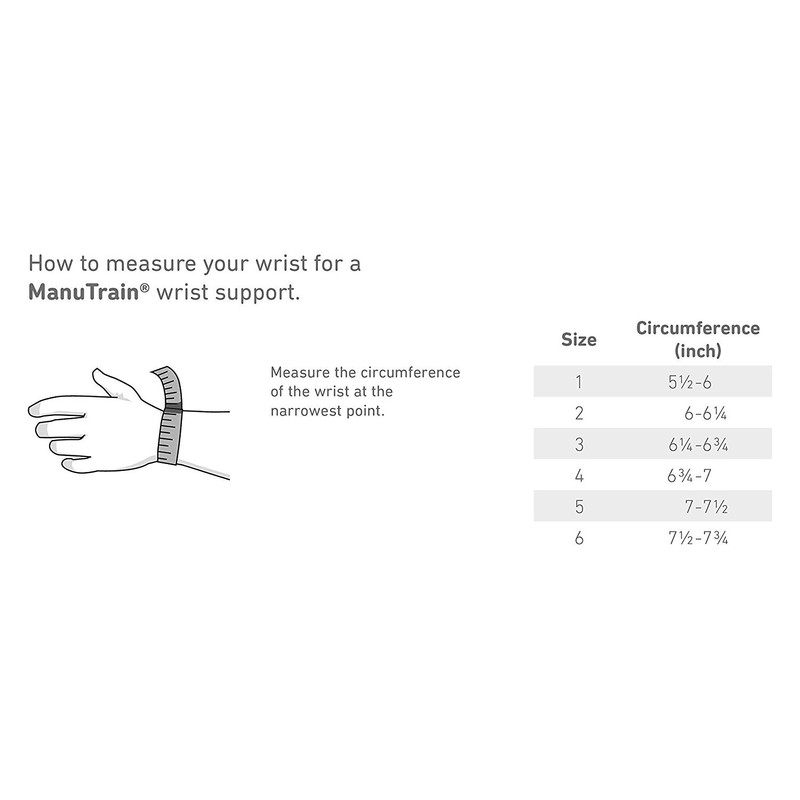Manutrain Wrist Brace Size 2 Left Hand